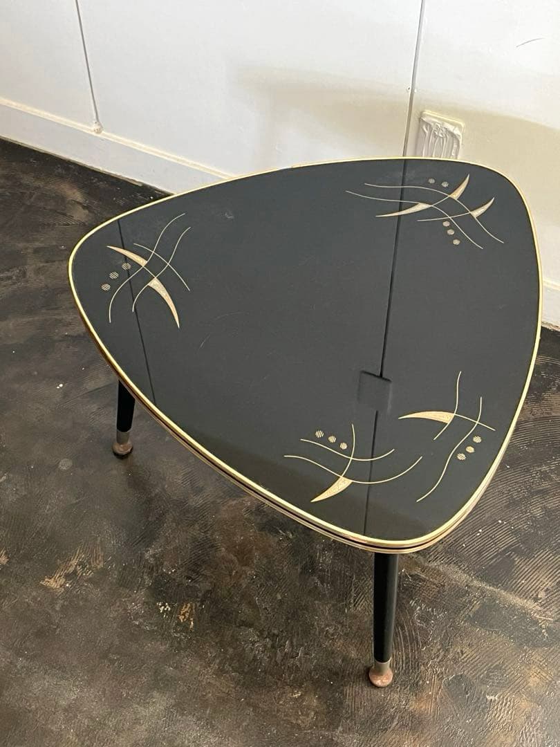 ミッドセンチュリー サイドテーブル プランター 黒 イギリス ドイツ 50s