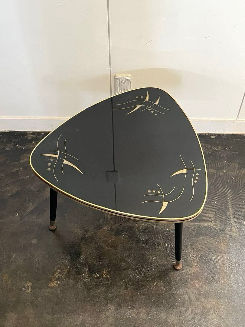 ミッドセンチュリー サイドテーブル プランター 黒 イギリス ドイツ 50s