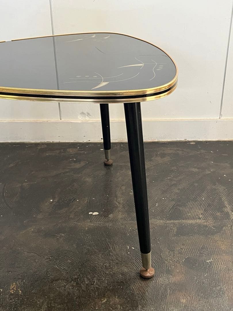 ミッドセンチュリー サイドテーブル プランター 黒 イギリス ドイツ 50s