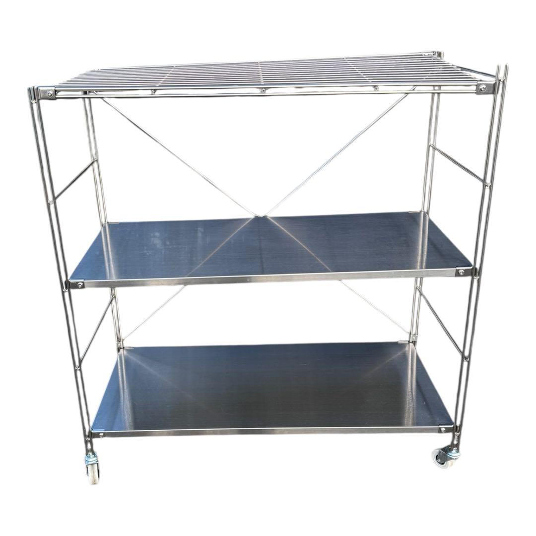 無印良品 ステンレスユニットシェルフ ワイド 小