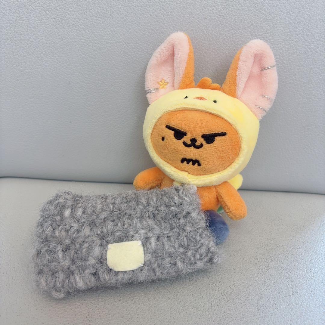 プルバトゥ ファンチュン ヨンジュン着用 猫耳ニット帽 ぬい服 帽子