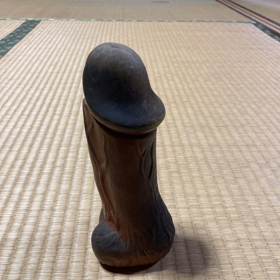 備前焼　男性シンボル置物