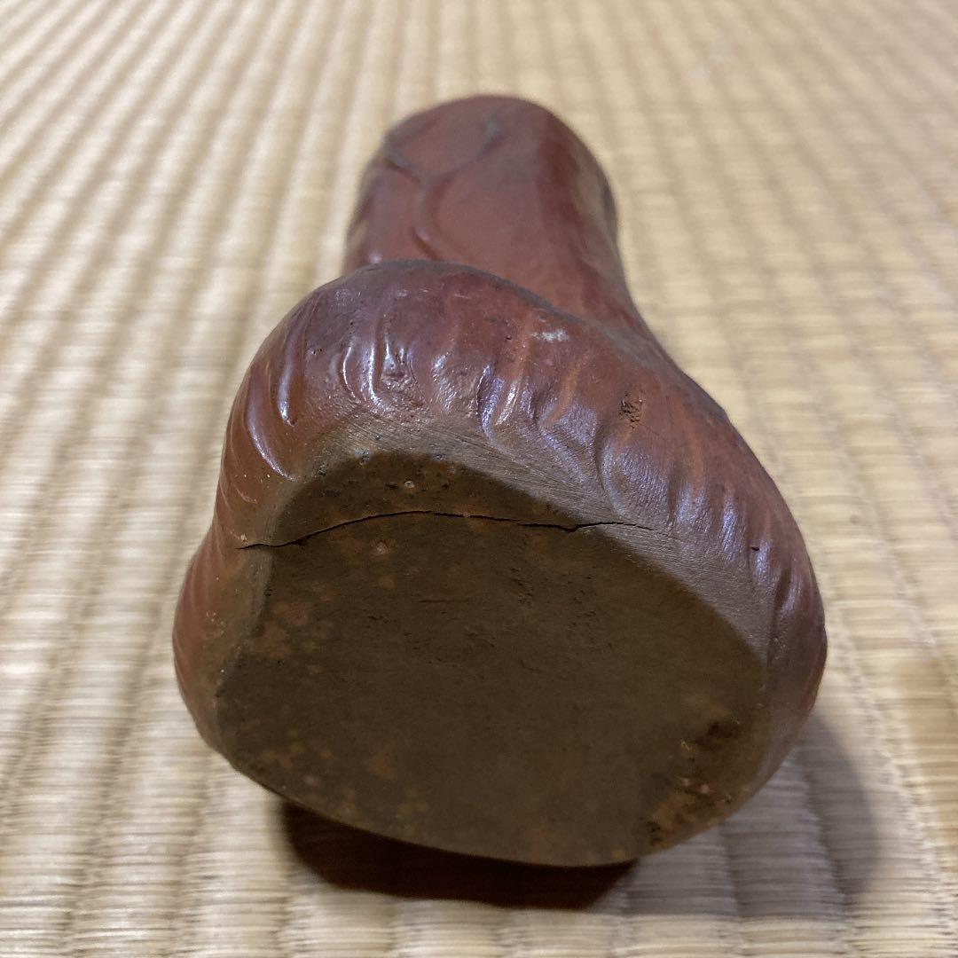 備前焼　男性シンボル置物