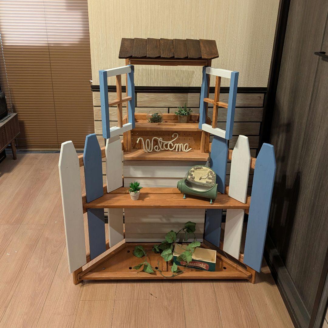 ガーデンフェンス風 多段ラック