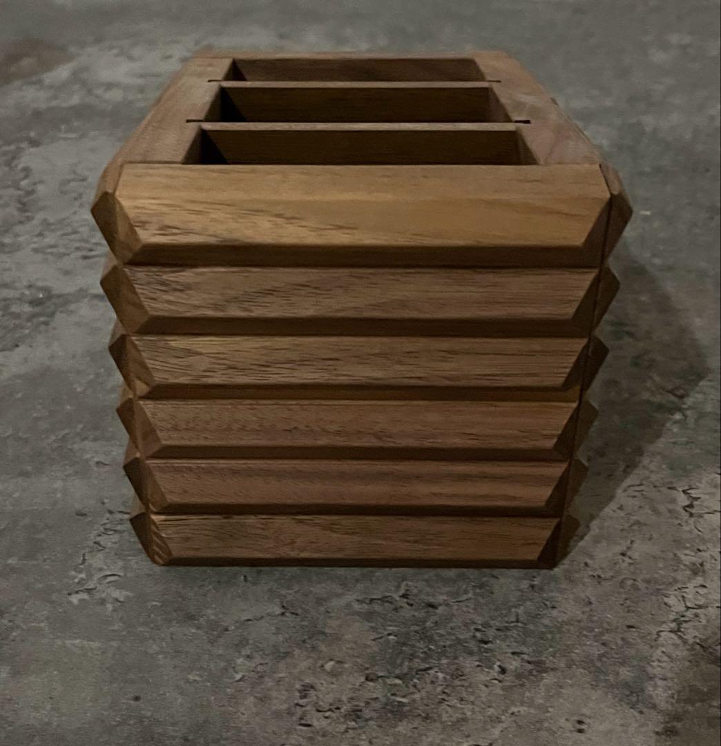 カリモク✩非売品!入手困難　リモコンスタンド　小物ケース　木目　ウォールナット