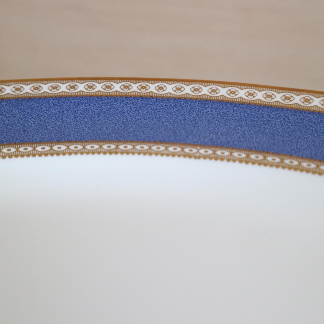 美品 希少刻印ウェッジウッドユーランダーパウダーオーバルプレート