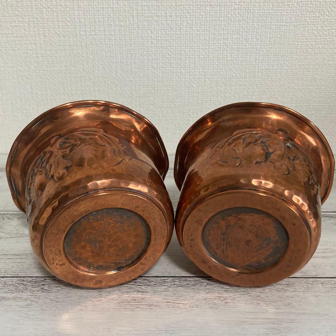 北欧 ヴィンテージ コパー 銅製 ろうそくホルダー どんぐり スウェーデン製