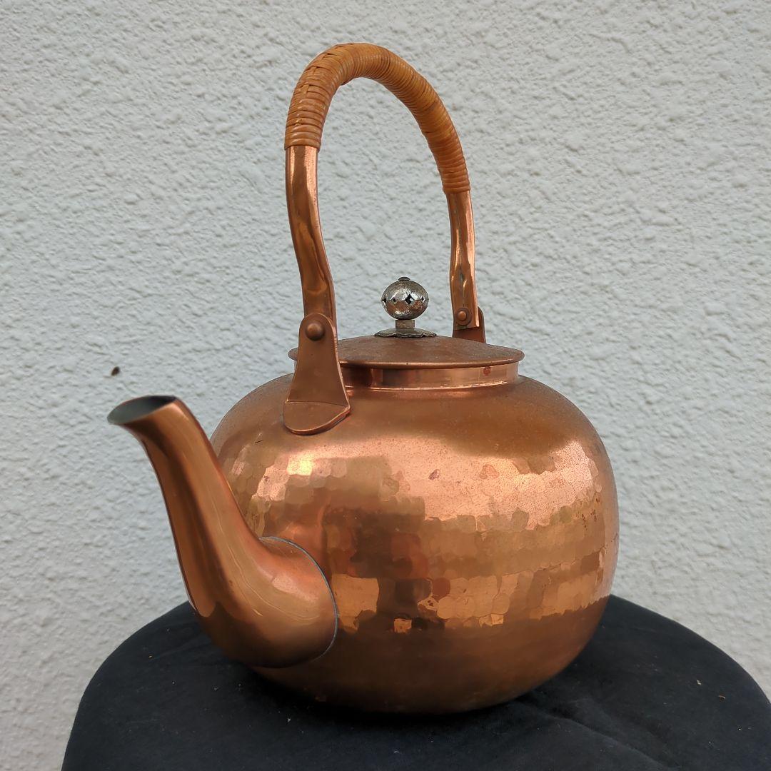 e*.様 美！銅製ハンマードやかん　おまけ付　値引き可能