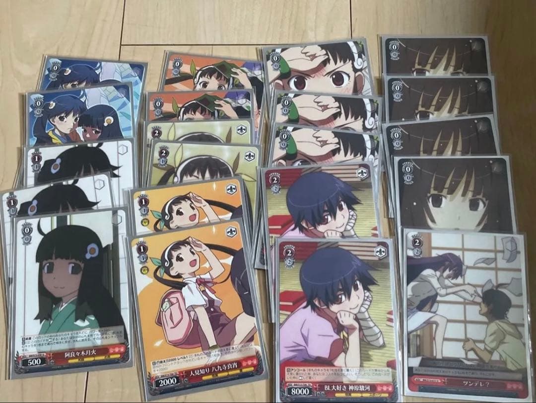 ヴァイスシュヴァルツ 化物語 トレーディングカード 50枚 まとめ売り