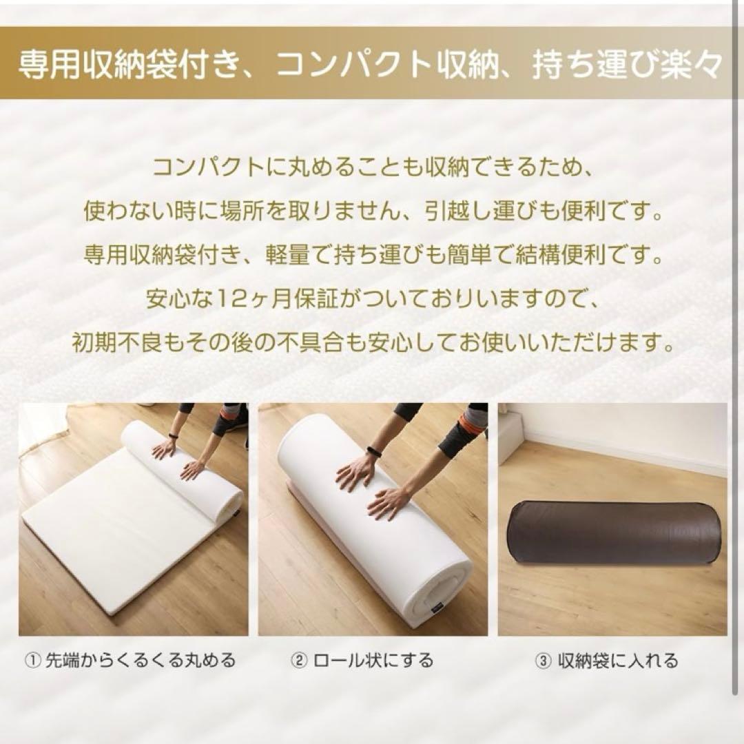 マットレス 高反発 ダブル 厚さ5cm 敷布団 腰の悩みから解放 硬さ180N