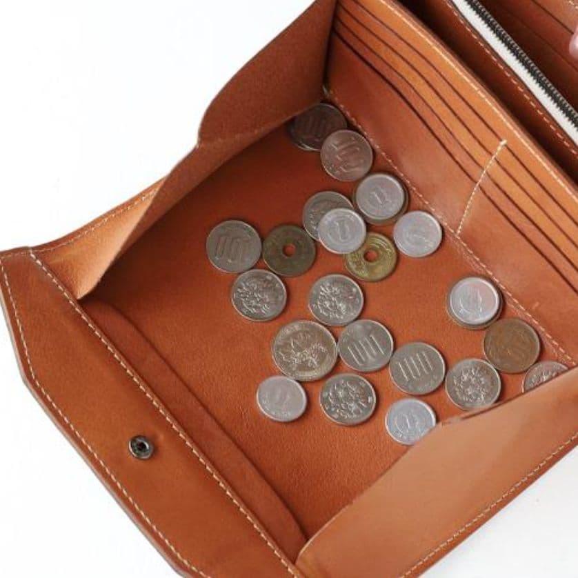 ANNAK(アナック) 栃木レザー ギャルソンロングウォレット　グリーン本革