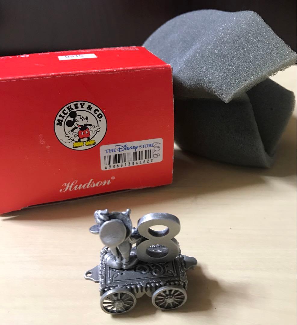 ディズニー　置物　真鍮製　列車　先頭　No.8 ミッキーマウス　最後尾　セット