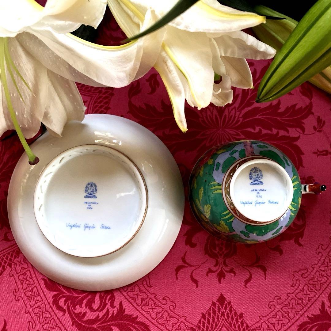 ヘレンドのとても美しいシノワズリマンダリンシリーズのトリオセット