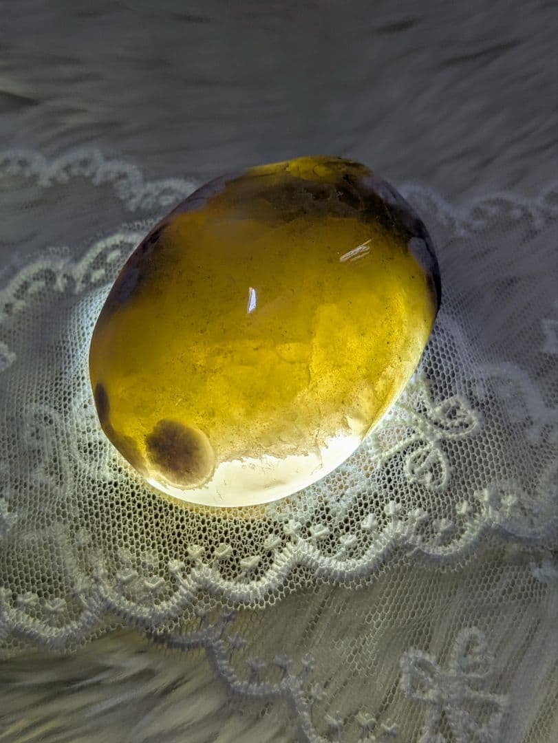 希少 レアカラー ♡桜瑪瑙♡ ぷっくり パーム 黄色 イエロー - メルカリ