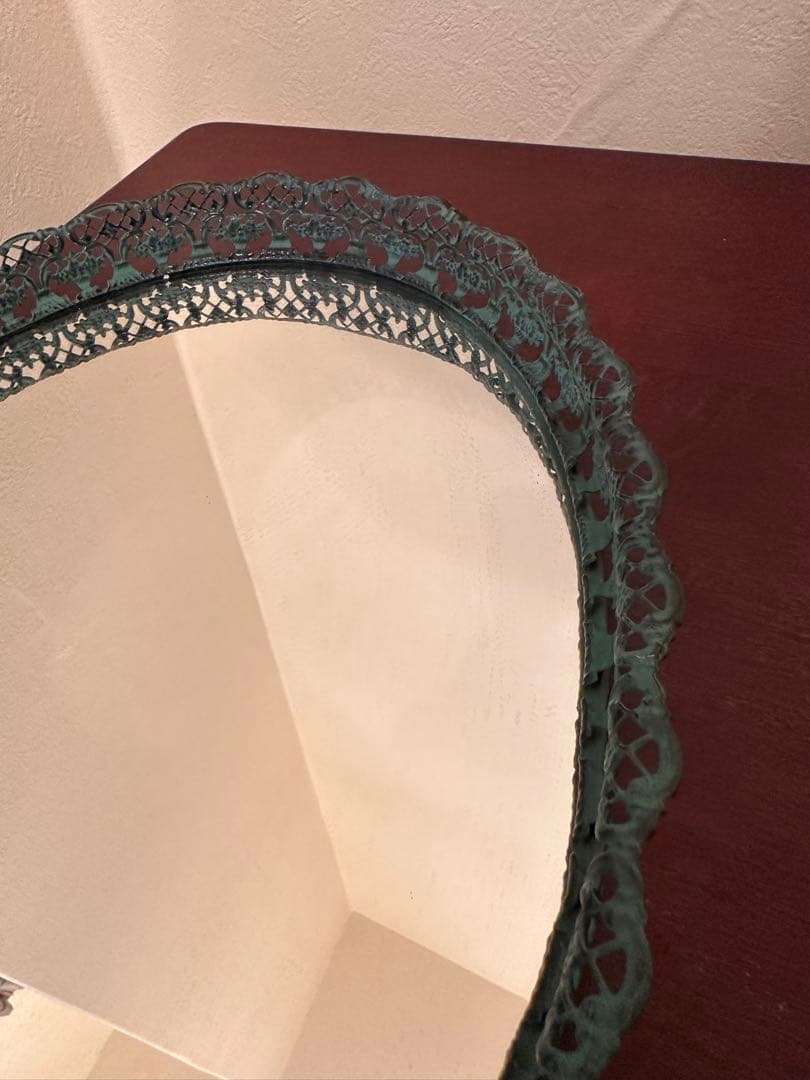 ヴィンテージ ミラー アンティーク 楕円 クラシック