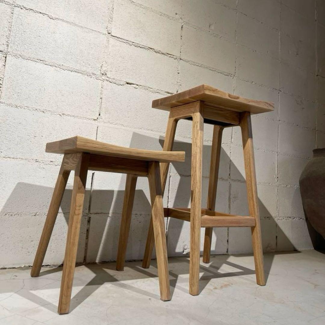 リフレッシュタイプチェア ハイタイプ　オーク無垢材　ウチダ