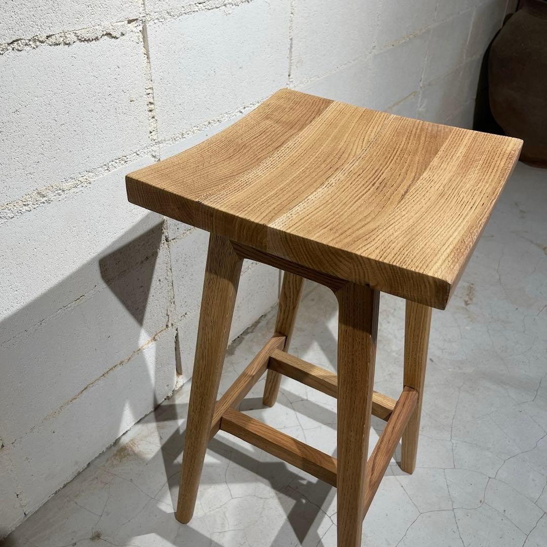 リフレッシュタイプチェア ハイタイプ　オーク無垢材　ウチダ