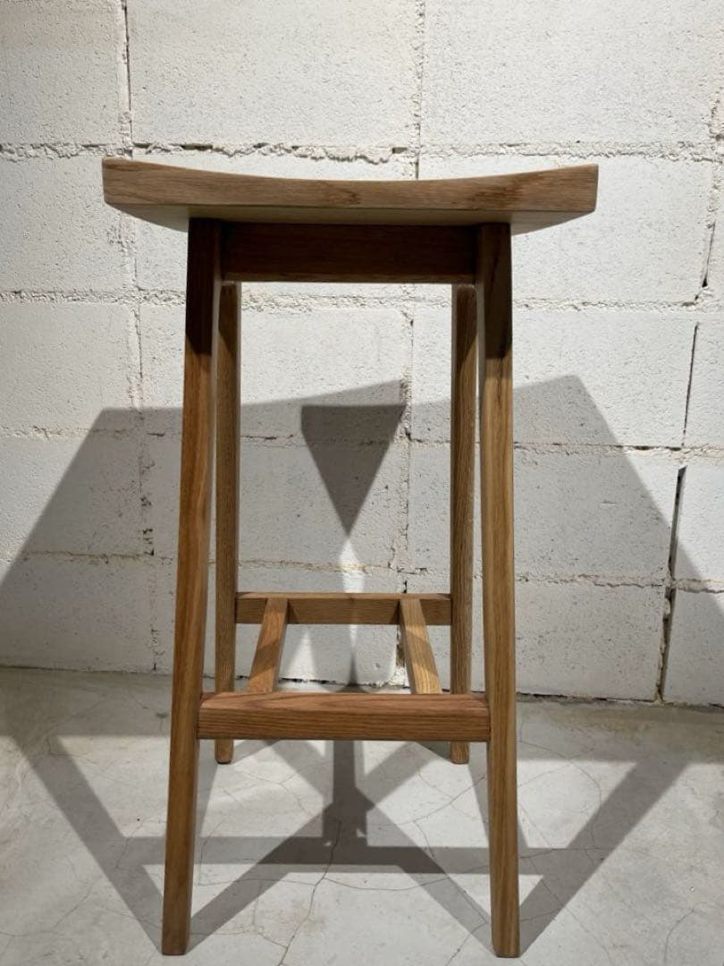 リフレッシュタイプチェア ハイタイプ　オーク無垢材　ウチダ