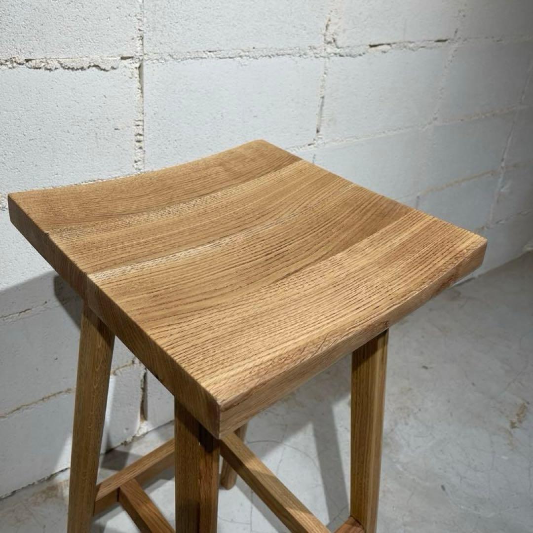 リフレッシュタイプチェア ハイタイプ　オーク無垢材　ウチダ