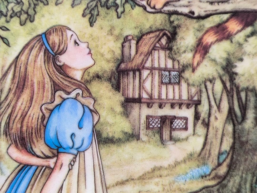 リモージュ 不思議の国のアリス チェシャ猫 プレート 飾り皿 陶器 絵皿