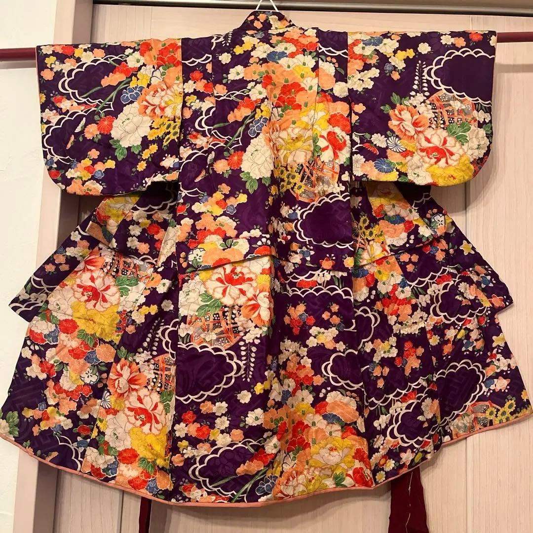 大正ロマン　アンティーク　七五三用着物