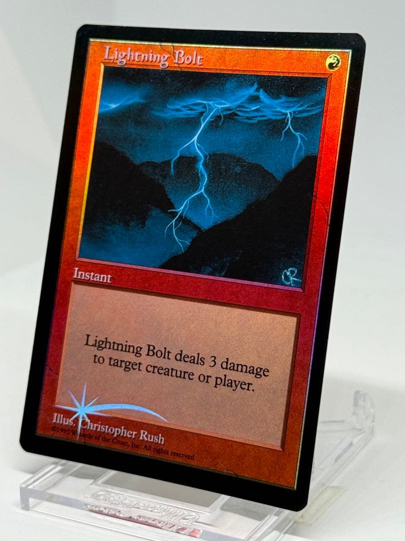 【Foil】《稲妻/Lightning Bolt》(ジャッジ褒賞)旧枠②