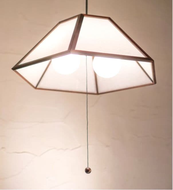 【新洋電気AP822-2】和風ペンダントライト①訳ありほぼ未使用品