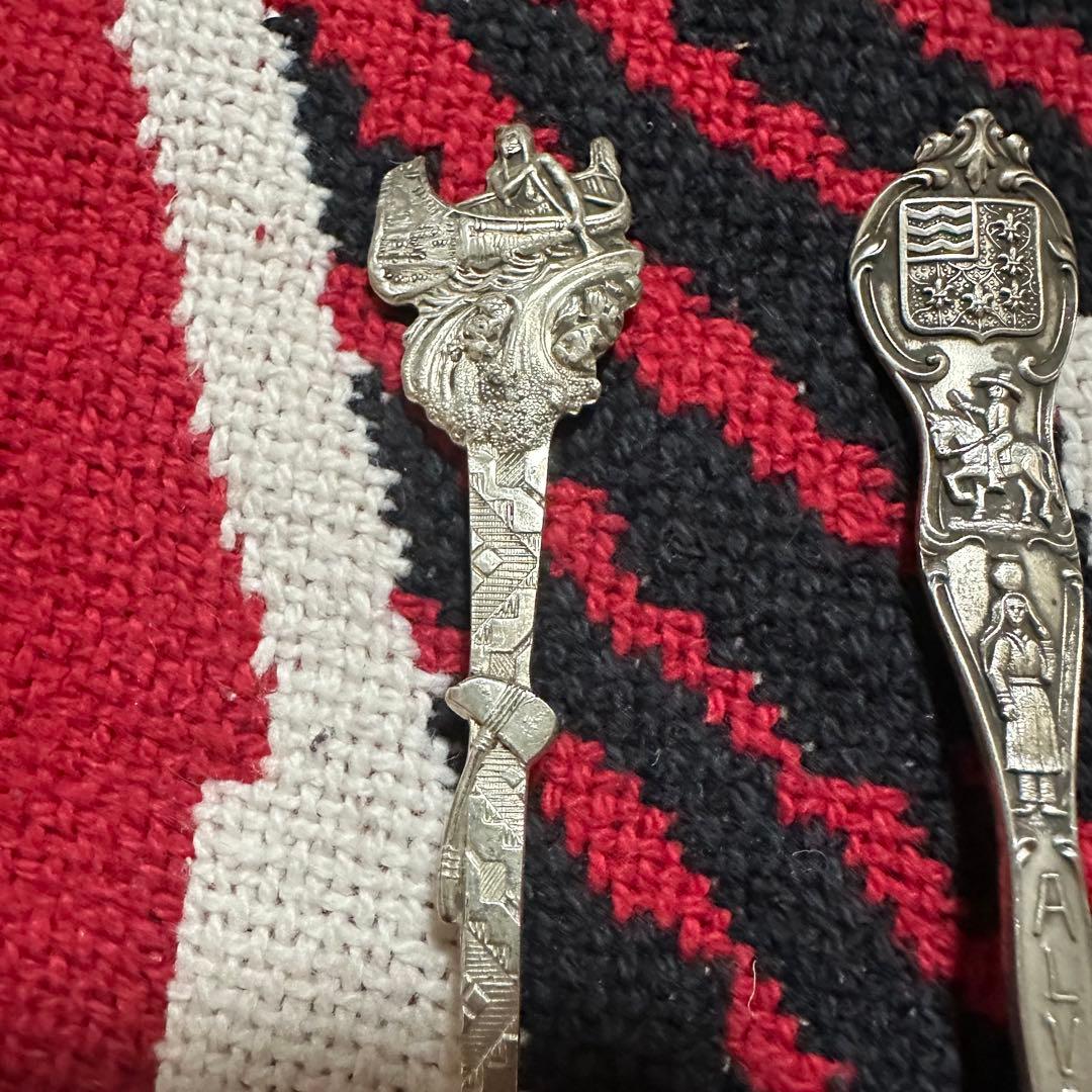 【希少】米国製 アンティーク シルバー 3点 スプーン スターリングシルバー