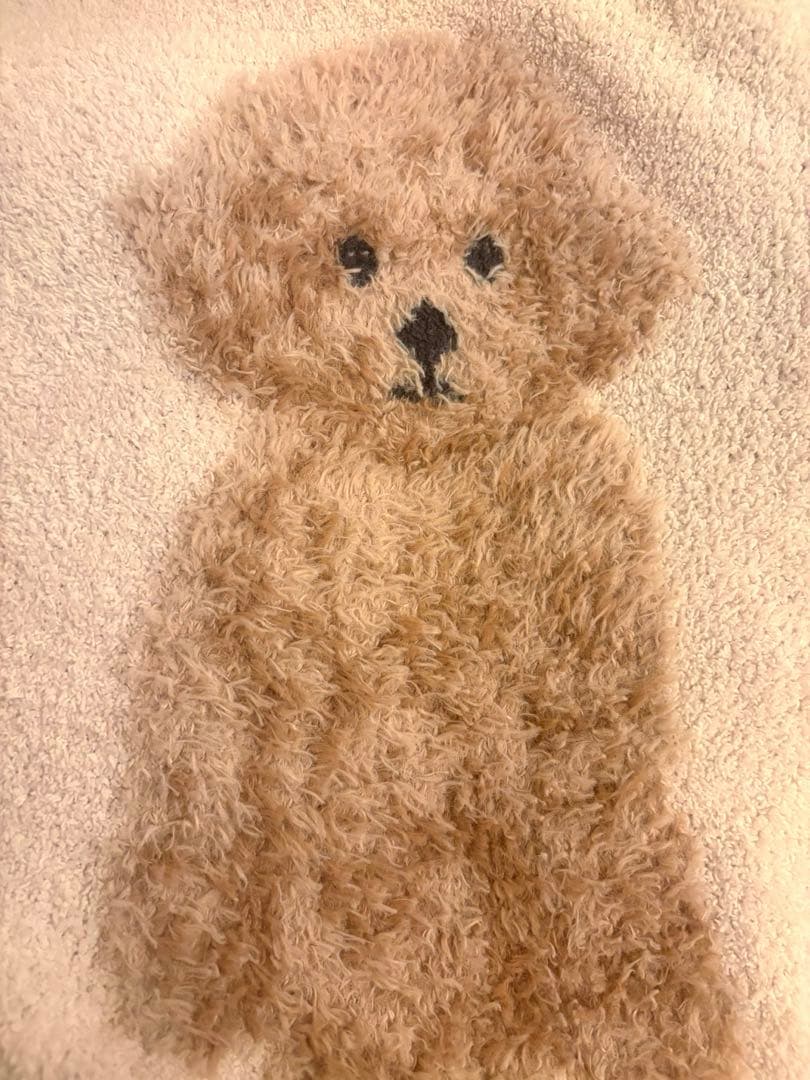 【美品】ジェラートピケ トイプードル ジャガードマルチカバー