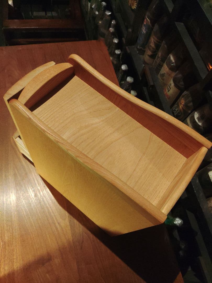 北欧　無垢　オーク　ラウンド　アーチ　サイドラック　ウォールナット　棚　ラック