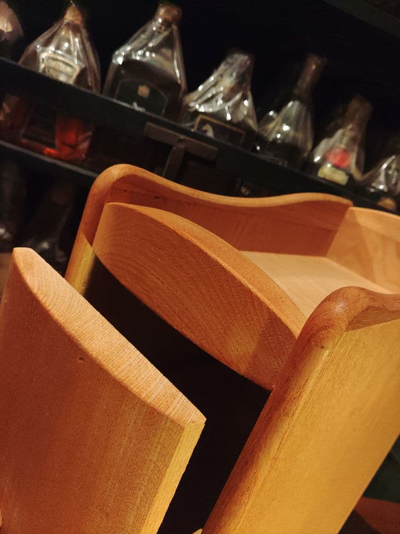 北欧　無垢　オーク　ラウンド　アーチ　サイドラック　ウォールナット　棚　ラック