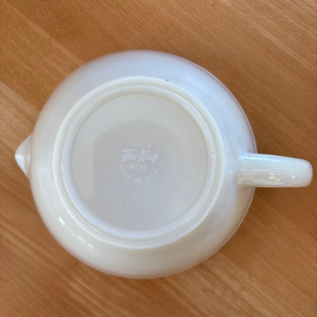 《ファイヤーキング》アイボリーバターボウル　デッドストック　ラベル付き