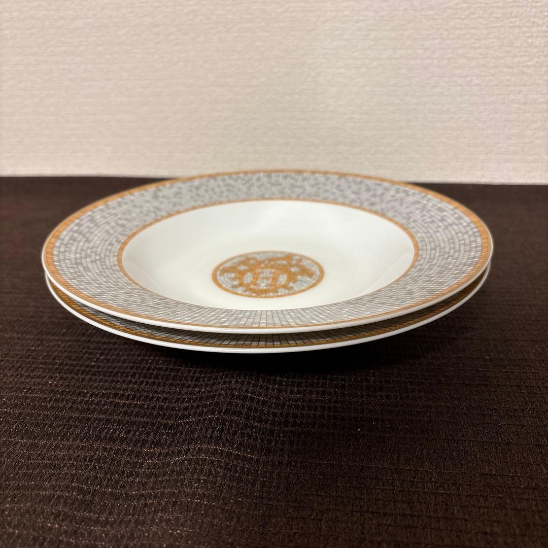 エルメス　ヴァンキャトル ゴールド　スーププレート　パスタプレート