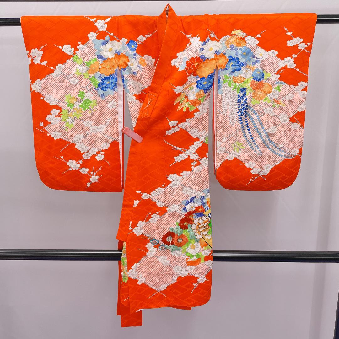 ★4049★ 子供着物 一つ身 襦袢付き 女の子 七五三 3才