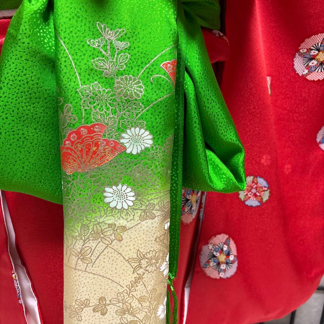 七五三　正絹着物セット　7歳　手縫いお誂え　高級品