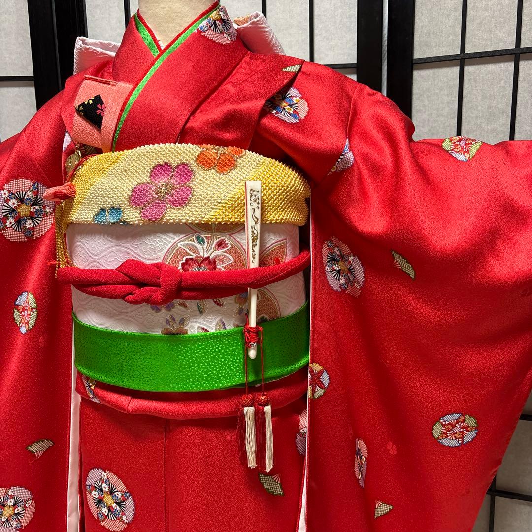 七五三　正絹着物セット　7歳　手縫いお誂え　高級品