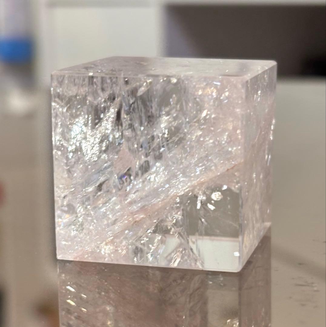 レア　高品質　ピンククォーツ　キューブ　ピンクアゼツライト