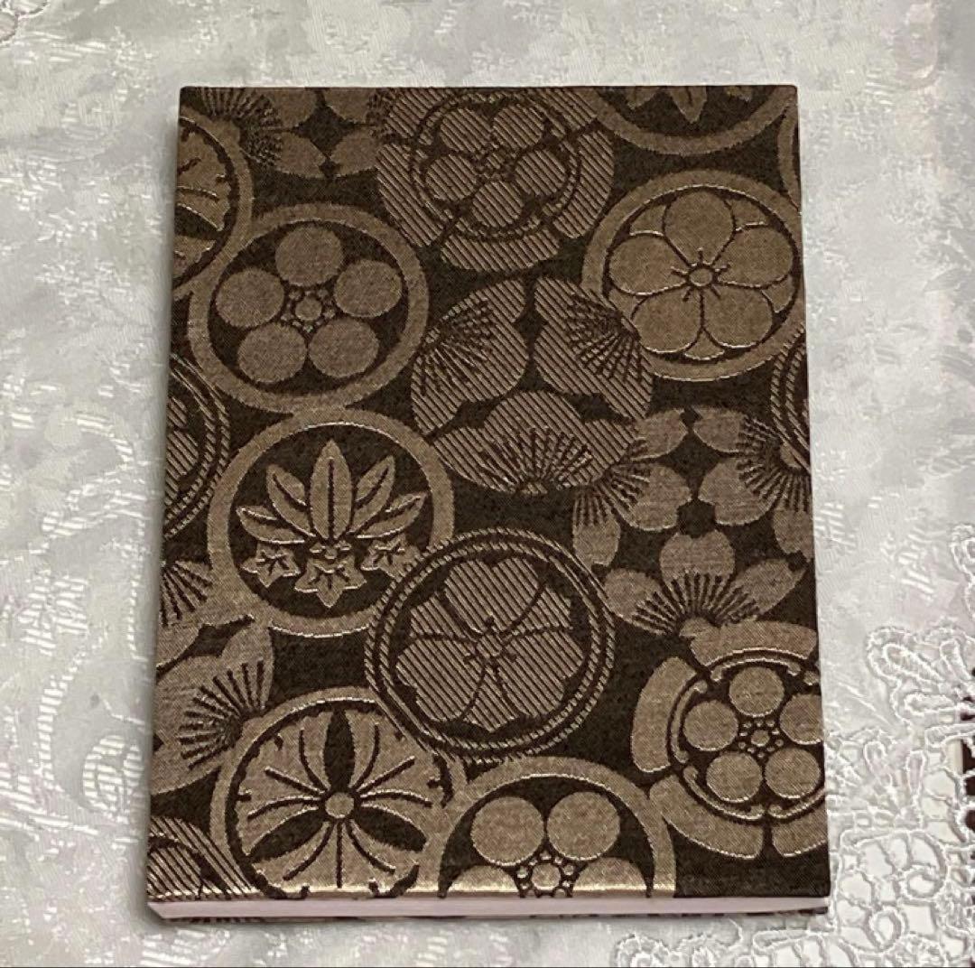 ♡シャカクオンさま♡ポケット付き御城印帳　家紋　メタリックゴールド