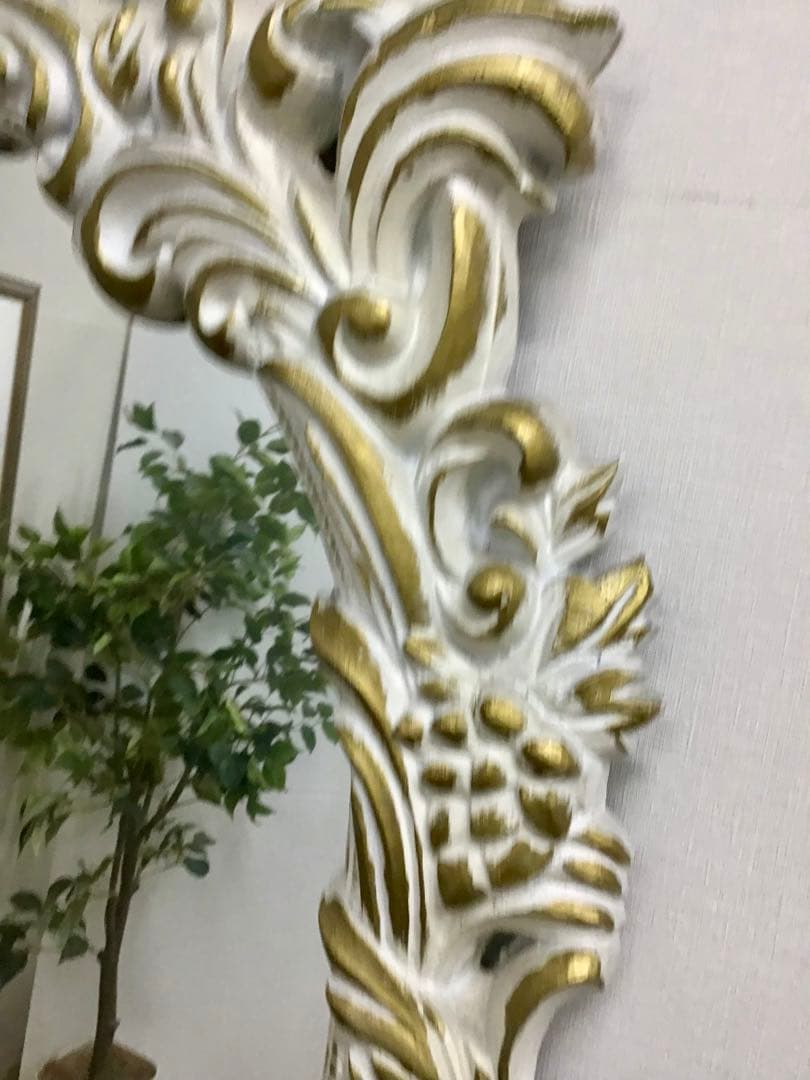 管966☆イタリア製☆アンティーク☆ウォールミラー☆壁掛け鏡