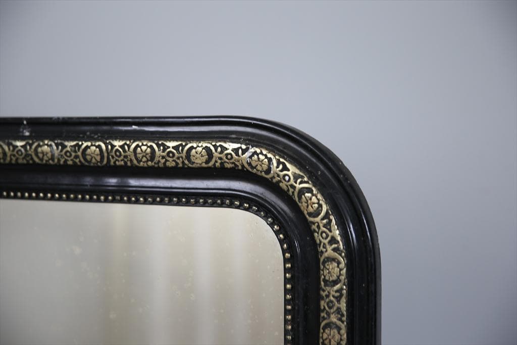 フランスアンティークナポレオン3世様式ミラー/壁掛け鏡ウォールミラー54-199