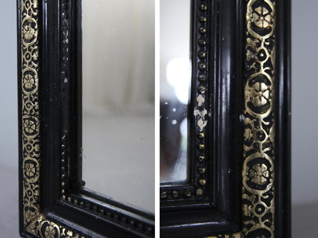 フランスアンティークナポレオン3世様式ミラー/壁掛け鏡ウォールミラー54-199