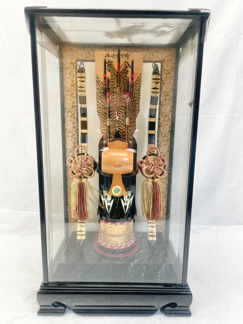 御破魔弓　お正月飾り　メノウ　宝石鑑別書付き