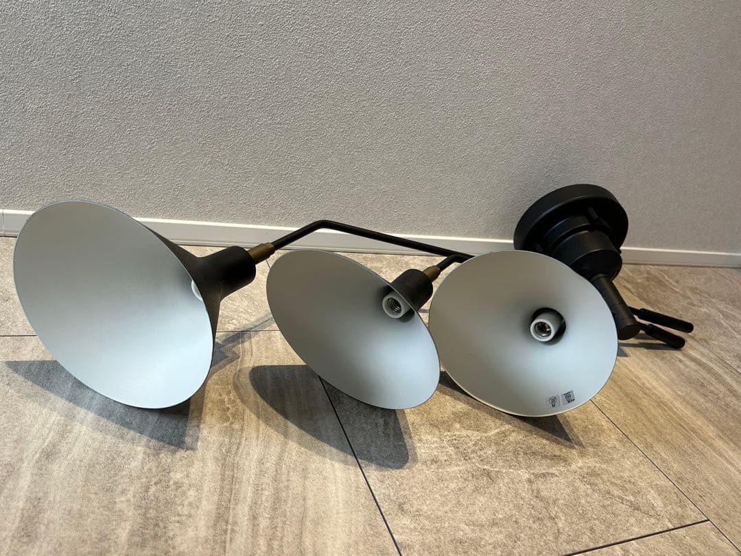 Ronne シーリングライト マットブラックゴールド