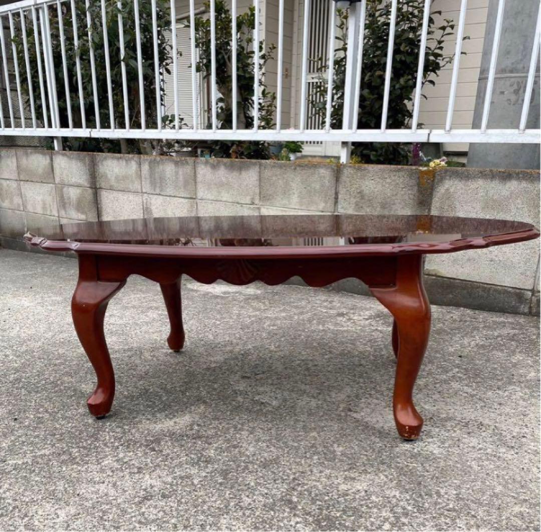 人気の猫脚　レア品　果林　センターテーブル　かなり頑丈です。