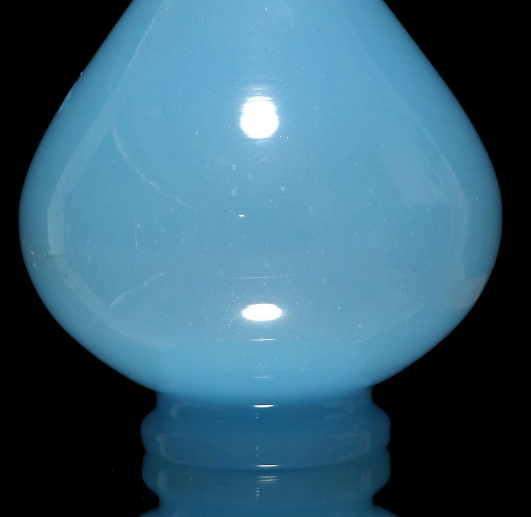 オールド・バカラ 珍品 レア型 17.8cm オパーリンクリスタル製 大型花瓶