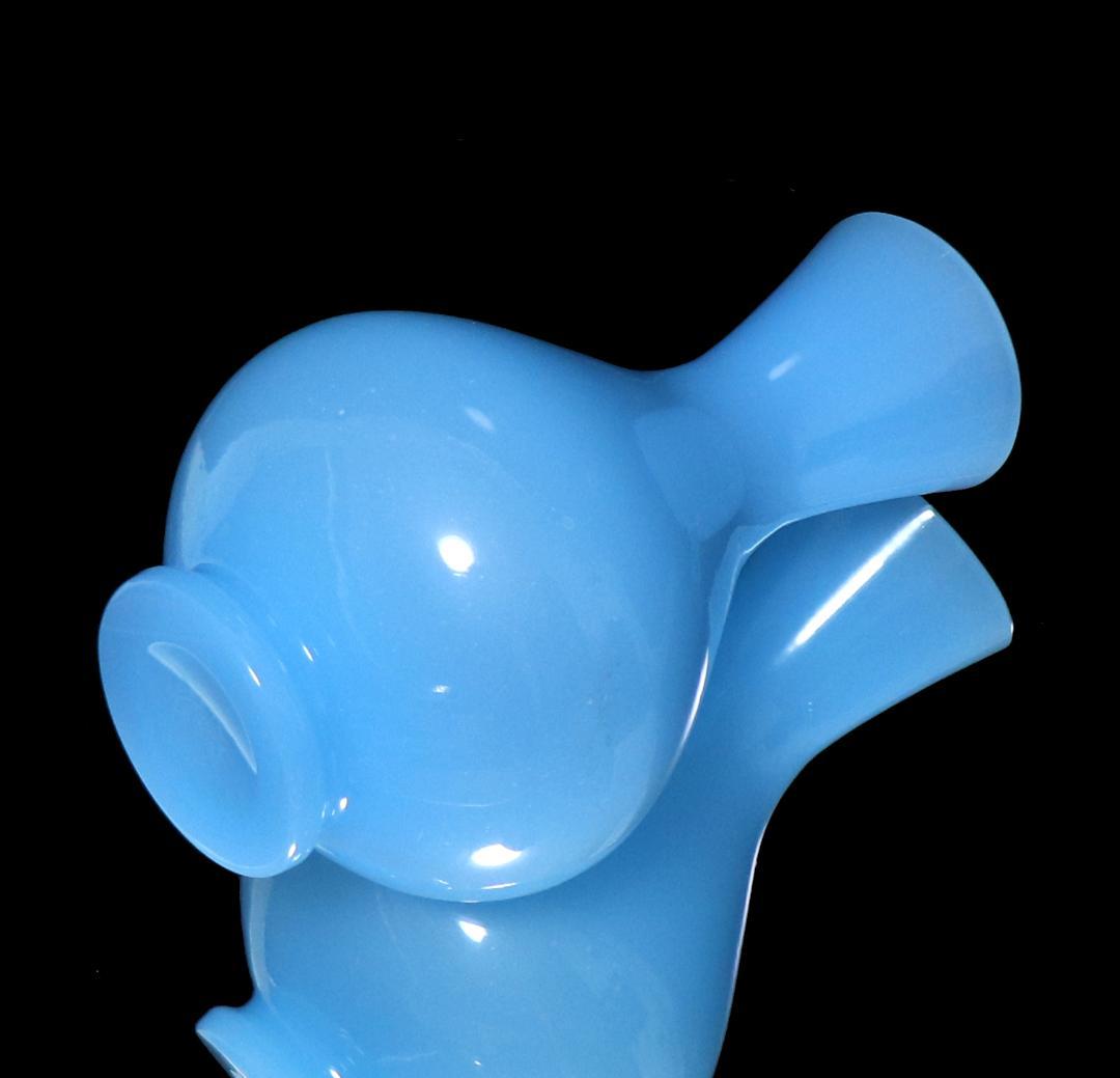 オールド・バカラ 珍品 レア型 17.8cm オパーリンクリスタル製 大型花瓶