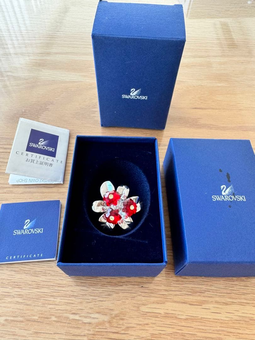 SWAROVSKI プリムラ レッド 花