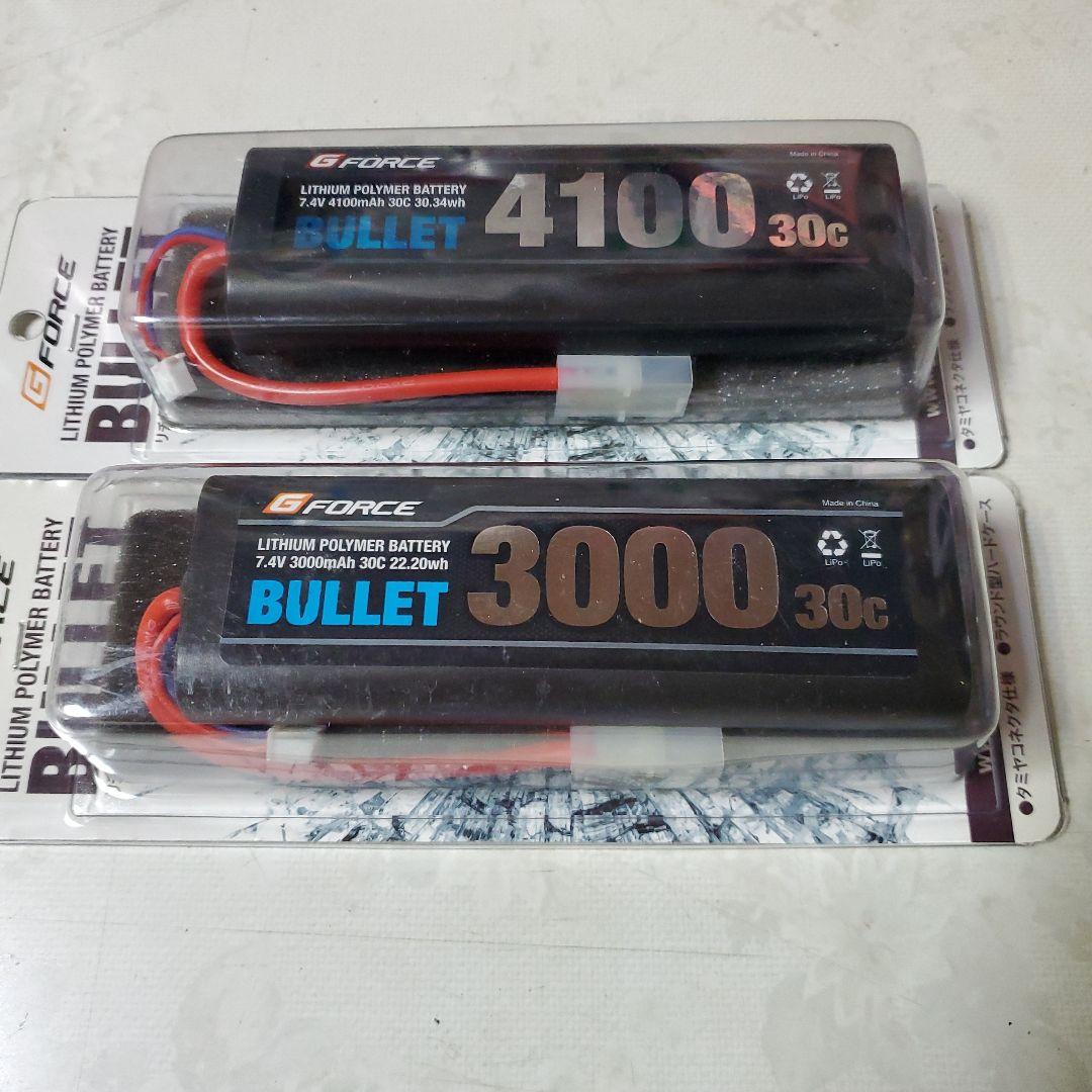 ジーフォース LiPo バッテリー 7.4V 3000mAh 4100mAh