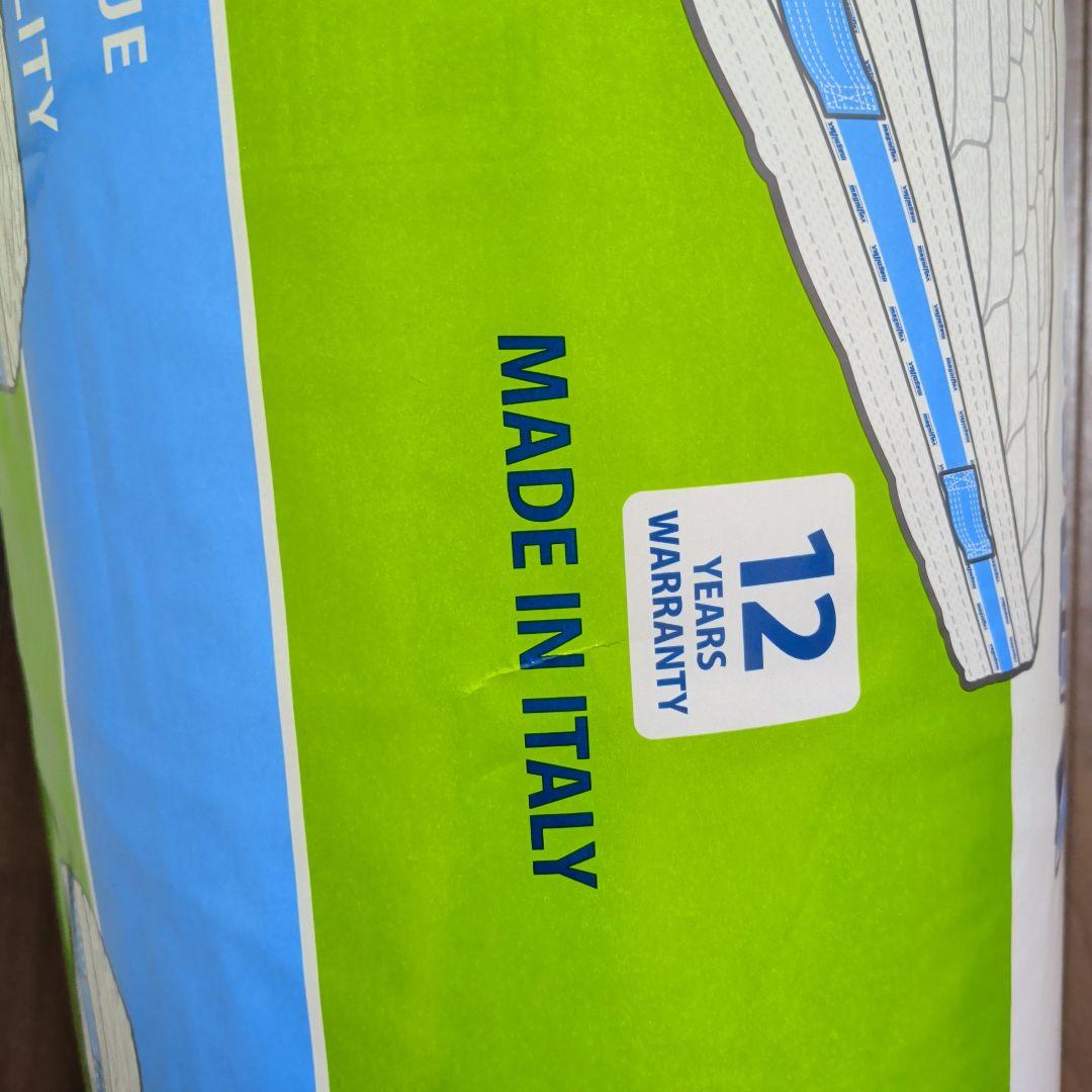 高級イタリア製上質マットレス　マニフレックス オクラホマ ホワイト シングル