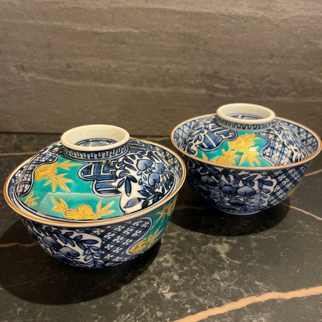 未使用 三川内焼 平戸松山 手描き 祥瑞蓋付 小丼碗 セット - メルカリ